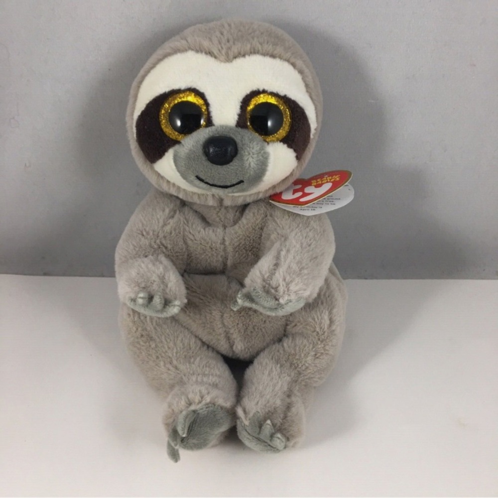 Gray Sloth Beanie Baby